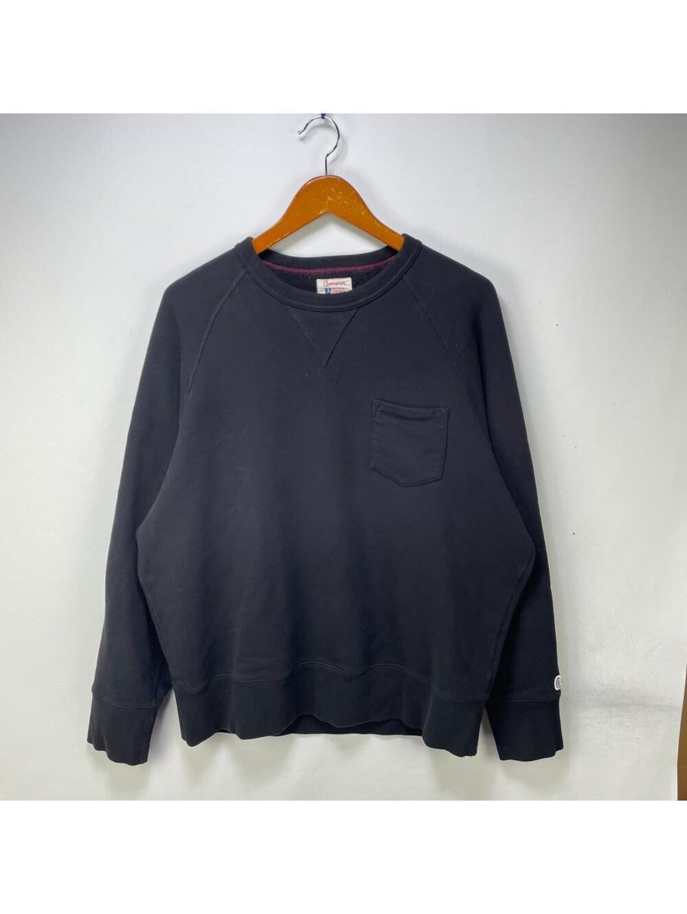 Champion x Todd Snyder Black Pocket Crewneck Sweatshirt XL